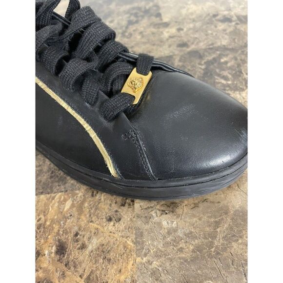 VERSACE Leather Studded Accents Sneakers - Picture 11 of 13